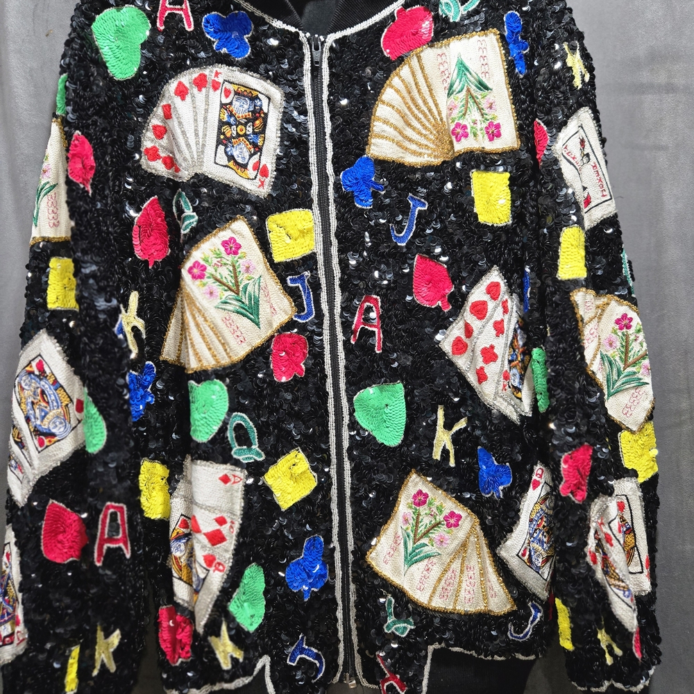 Creative Recreation Black Sequin Jacket - image 1